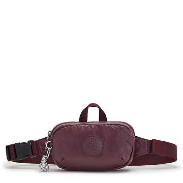 Kipling Alys Metallic Bel Çantası Bordo | TR 2213XY